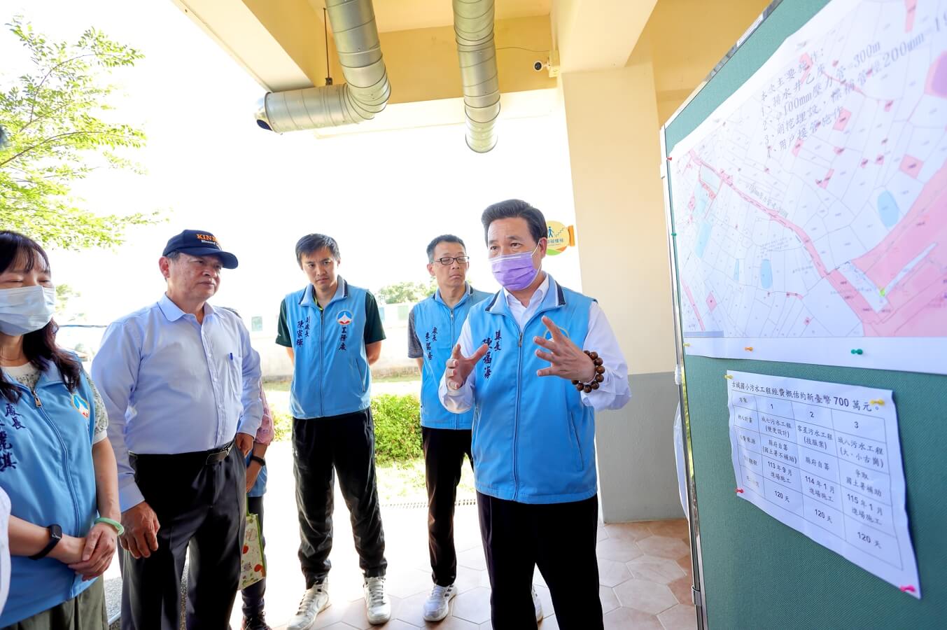 陳福海重視校園安全與周邊環境 會勘校區規劃