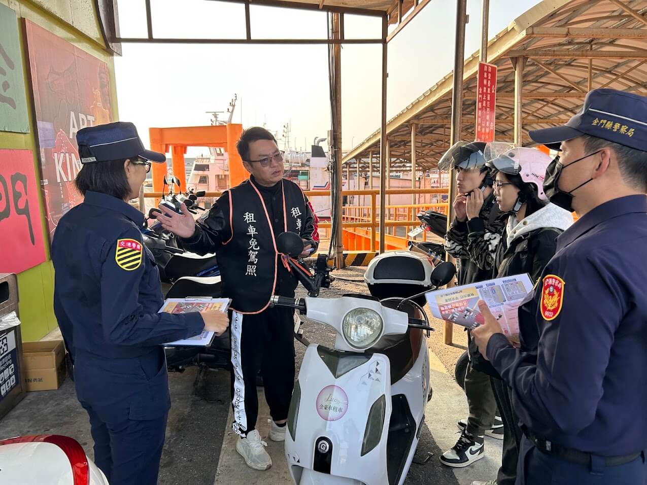 取締陸客電動車亂象 金門警察局全島加強宣導